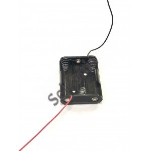 Suporte 3 Pilhas Pequenas AA Canoa Preto - SP3003 Suporte 3 Pilhas Pequenas AA Canoa Preto - SP3003