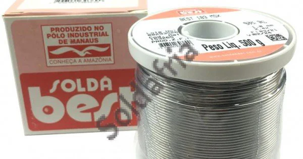 Rolo De Solda Best Laranja 183 MSX10 63x37 1/2 Kilo Fio 1mm