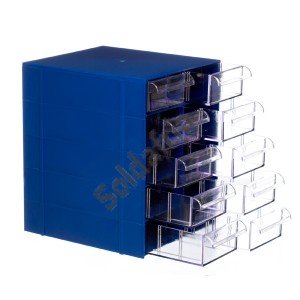 Gaveteiro CG510/5 Azul Com 10 Gavetas E 50 Divisórias Gaveteiro CG510/5 Azul Com 10 Gavetas E 50 Divisórias