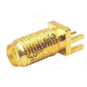 Conector SMAKE - SMA 180 Graus Rosca Longa Femea Para PCI