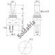 Chave Alavanca ASW-14D Amarela 3T 12V Com Lâmpada Chave Alavanca ASW-14D Amarela 3T 12V Com Lâmpada