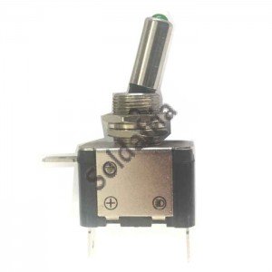 Chave Alavanca ASW-07D Verde 3T Com Led Chave Alavanca ASW-07D Verde 3T Com Led