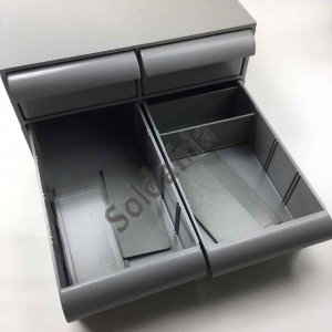Gaveteiro CG204/5 Ecológico 4 Gavetas 20 Divisórias Cinza Gaveteiro CG204/5 Ecológico 4 Gavetas 20 Divisórias Cinza
