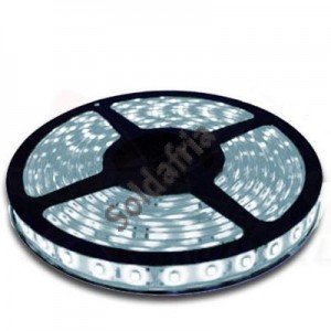 Rolo Com 5m De Fita De Led SMD 3528 A Prova D'agua Branco Frio IP65