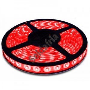 Rolo Com 5m De Fita De Led SMD 3528 A Prova D'agua Vermelho IP65 Rolo Com 5m De Fita De Led SMD 3528 A Prova D'agua Vermelho IP65