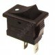 Chave Gangorra KCD1-101 Pulsante NA Preta Com Ponto Chave Gangorra KCD1-101 Pulsante NA Preta Com Ponto