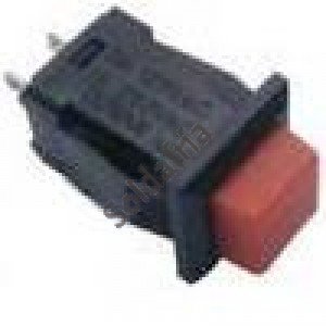 Chave Push Button DS-429 Vermelha 2T Com Trava