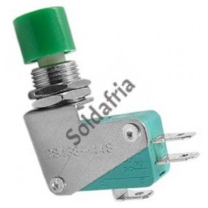 Chave Push Button DS-438 Sem Trava Verde Chave Push Button DS-438 Sem Trava Verde