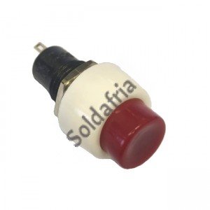 Chave Push Button DS-451 Sem Trava Vermelha 2T Chave Push Button DS-451 Sem Trava Vermelha 2T