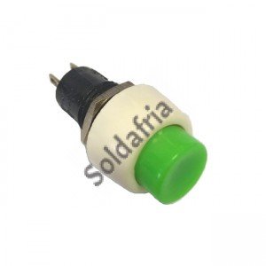 Chave Push Button DS-451 Sem Trava Verde 2T