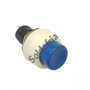 Chave Push Button DS-451 Sem Trava Azul 2T