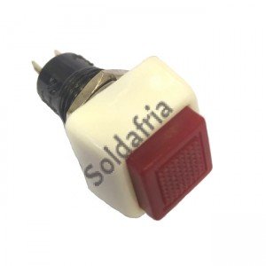 Chave Push Button DS-460 Com Trava Vermelha 2T Chave Push Button DS-460 Com Trava Vermelha 2T