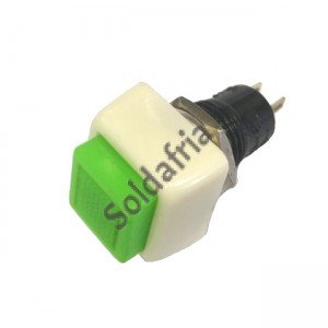 Chave Push Button DS-461 Sem Trava Verde 2T Chave Push Button DS-461 Sem Trava Verde 2T