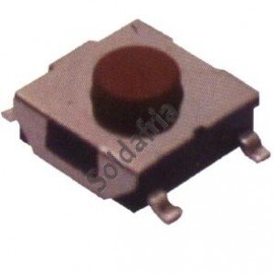 Chave Tactil 6x6x3,1mm 5T 180 Graus SMD Vermelha Chave Tactil 6x6x3,1mm 5T 180 Graus SMD Vermelha