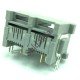 Jack 6P2C Duplo Para Placa (YH52-51) Jack 6P2C Duplo Para Placa (YH52-51)