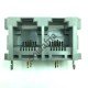 Jack 6P2C Duplo Para Placa (YH52-51) Jack 6P2C Duplo Para Placa (YH52-51)