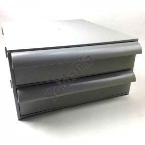 Gaveteiro CG202/5 Ecológico 2 Gavetas 10 Divisórias Cinza Gaveteiro CG202/5 Ecológico 2 Gavetas 10 Divisórias Cinza