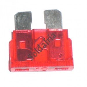 Fusivel Lamina Medio Vermelho 10A Fusivel Lamina Medio Vermelho 10A