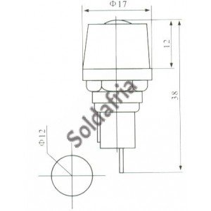 Porta Fusivel MF527 Com Fenda Para Painel 6x30mm 3AG Porta Fusivel MF527 Com Fenda Para Painel 6x30mm 3AG
