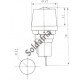 Porta Fusivel MF527 Com Fenda Para Painel 6x30mm 3AG Porta Fusivel MF527 Com Fenda Para Painel 6x30mm 3AG