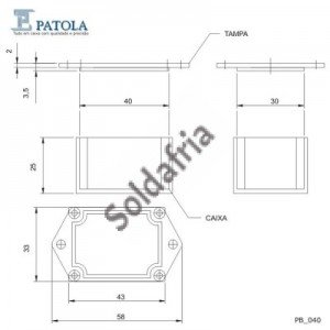 Caixa Patola PB-040 27x33x43