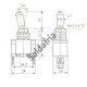 Chave Alavanca ASW-07 Sem Led 2 Terminais Sem Parafuso