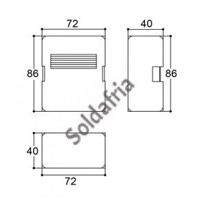 Caixa Patola PB-201/2 40x70x85 Caixa Patola PB-201/2 40x70x85