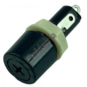 Porta Fusivel MF528 Com Fenda Para Painel 5x20mm 20AG Porta Fusivel MF528 Com Fenda Para Painel 5x20mm 20AG