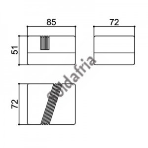 Caixa Patola CF-085 51x72x85 Mm