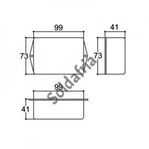 Caixa Patola PB-107 40x73x100 Caixa Patola PB-107 40x73x100