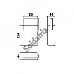Caixa Patola PB-117/2 44x85x123 Caixa Patola PB-117/2 44x85x123
