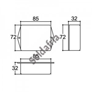 Caixa Patola PB-085/2 33x72x85