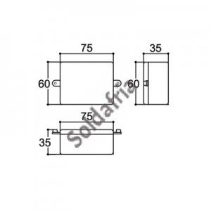 Caixa Patola PBT-075 35x60x75