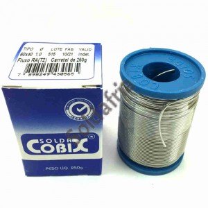 Rolo de Solda Cobix Azul C-250 60x40 250gr Fio 1,0mm