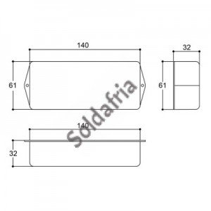 Caixa Patola PB-055 32x61x140 Caixa Patola PB-055 32x61x140