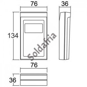 Caixa Patola CP-012 30x76x134 - Painel Aberto Caixa Patola CP-012 30x76x134 - Painel Aberto