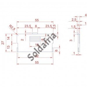 Caixa Patola CP-012 30x76x134 - Painel Aberto Caixa Patola CP-012 30x76x134 - Painel Aberto
