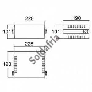 Caixa Patola PB-220/100 100x225x190 Caixa Patola PB-220/100 100x225x190
