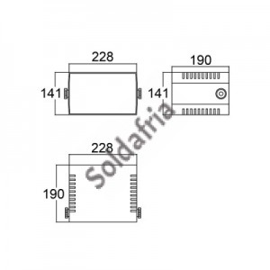 Caixa Patola PB-220/140 140x225x180