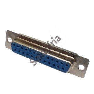 Conector DB25 Fêmea 180 Graus Solda Fio