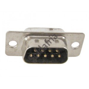 Conector DB9 Macho 180 Graus Solda Fio