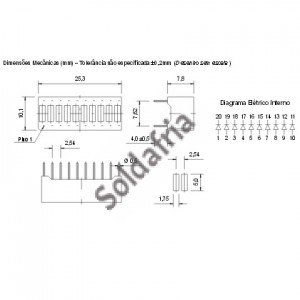 Barra De Led Amarelo Modelo: B210Y - Tipo Barra Gráfica Barra De Led Amarelo Modelo: B210Y - Tipo Barra Gráfica