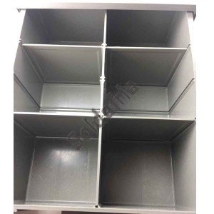 Gaveteiro CG3002/5 Ecológico 2 Gavetas 8 Divisórias Cinza Gaveteiro CG3002/5 Ecológico 2 Gavetas 8 Divisórias Cinza