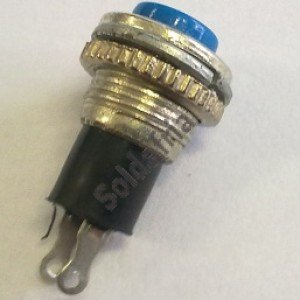 Chave Push Button DS-316 Sem Trava Azul Chave Push Button DS-316 Sem Trava Azul