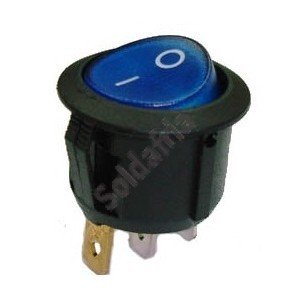 Chave Gangorra KCD1-106N Azul (L/D C/ Neon 3T) Sem Marcação Chave Gangorra KCD1-106N Azul (L/D C/ Neon 3T) Sem Marcação