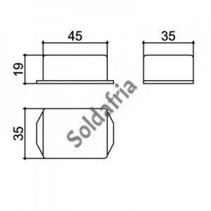 Caixa Patola PB-046/4 20x35x45mm Caixa Patola PB-046/4 20x35x45mm