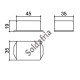 Caixa Patola PB-046/4 20x35x45mm Caixa Patola PB-046/4 20x35x45mm