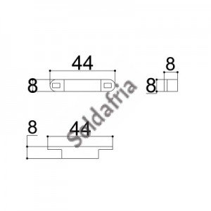 Caixa Patola Reed-001 8x8x25mm