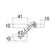 Caixa Patola Reed-004 10x10x41mm