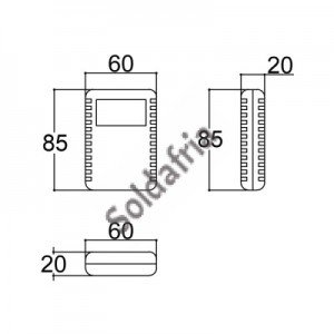 Caixa Patola CR-096/3 21x60x85mm Caixa Patola CR-096/3 21x60x85mm